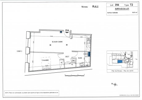 Lot 14 T2 - Découvrez la résidence de "l'Ecole du Presidial"