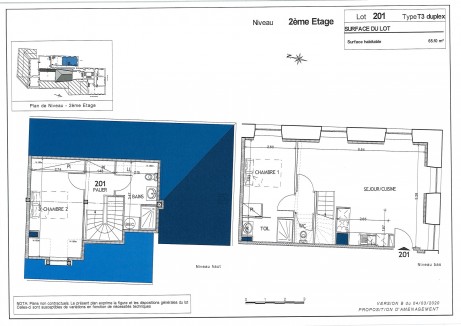 Lot 201 T3 duplex - Découvrez la résidence de "l'Ecole du Presidial"