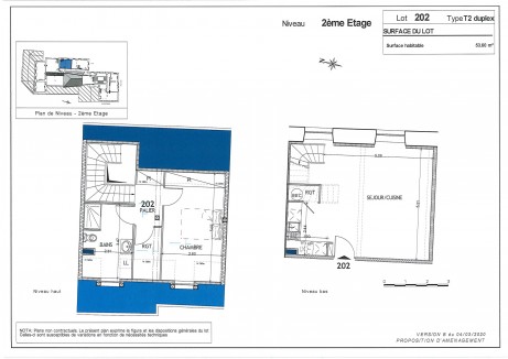 Lot 202 T2 duplex - Découvrez la résidence de "l'Ecole du Presidial"