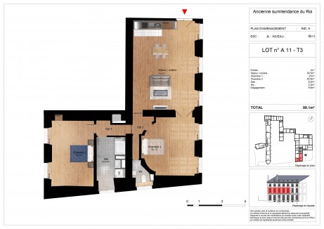 Lot 4 T3 - Ancienne surintendance du roi