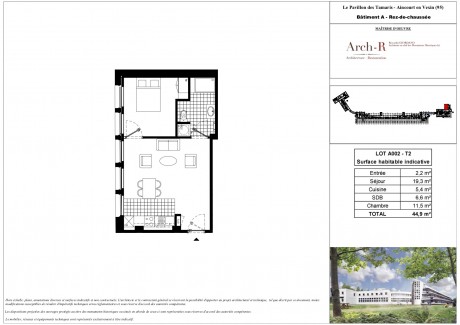 Lot 2 T2 - Le pavillon des tamaris