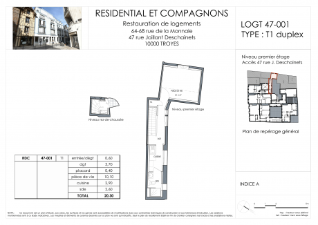 Lot 1 T1 - Residential et compagnons