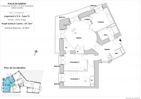 Lot 6 T3 - LES ROTONDES SAINT-GABRIEL