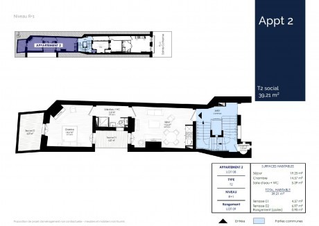 Lot 4 T2 - Immeuble Bordeaux