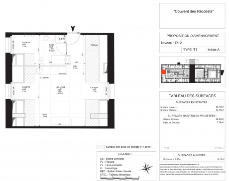 Lot 1 T1 - Couvent des Recollets