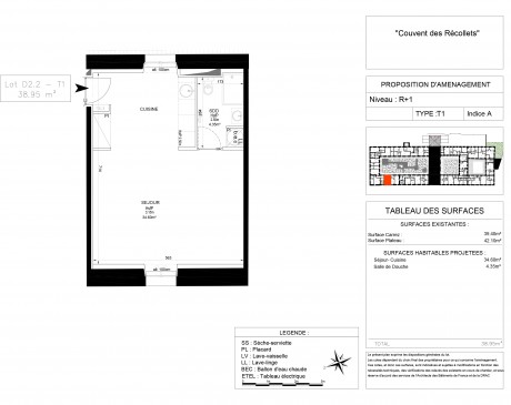 Lot 2 T1 - Couvent des Recollets