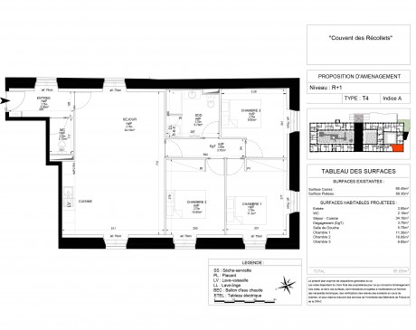 Lot 9 T4 - Couvent des Recollets