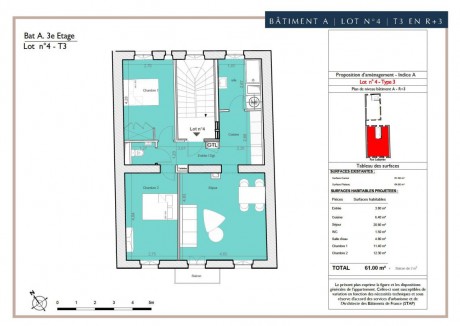 Lot 8 T3 - Immeuble Rue Lafayette