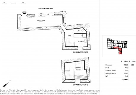 Lot 4 T2 DUPLEX - Place Saint Leger