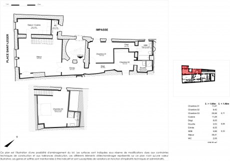 Lot 6 T4 DUPLEX - Place Saint Leger