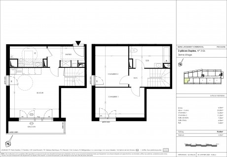 Lot 1 T3 DUPLEX - Résidence du Parc