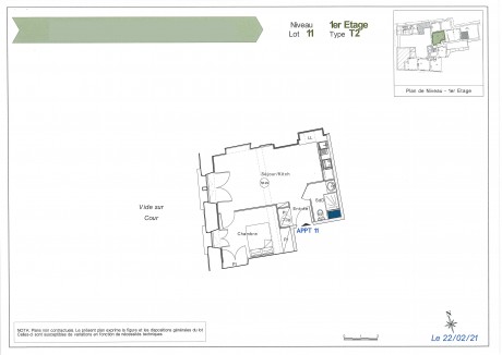 Lot 6 T2 - Résidence Sully