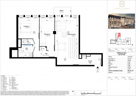 Lot 8 T3 - L'Hôtel des arts