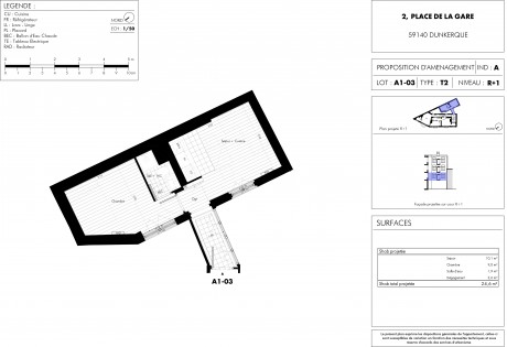 Lot 1 T1 - Place de la Gare