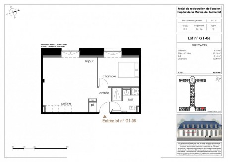 Lot 6 T2 - Ancien Hôpital Royal de la Marine