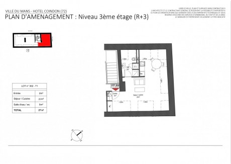 Lot 1 T1 - Hôtel Coindon