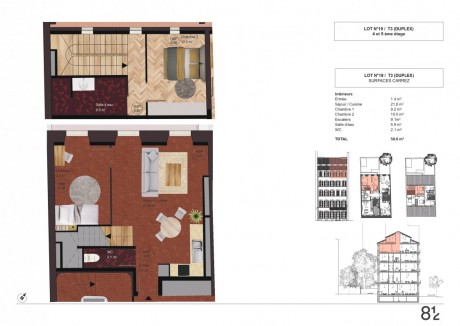 Lot 9 T3 Duplex - 13 cours Joseph Thierry