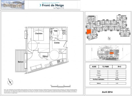 A305 T2 PMR - Front de neige