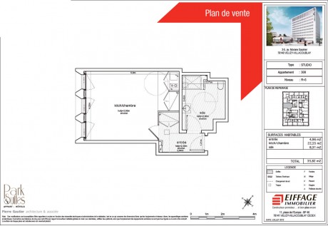 n°308 PMR Studio - Park & Suites Prestige