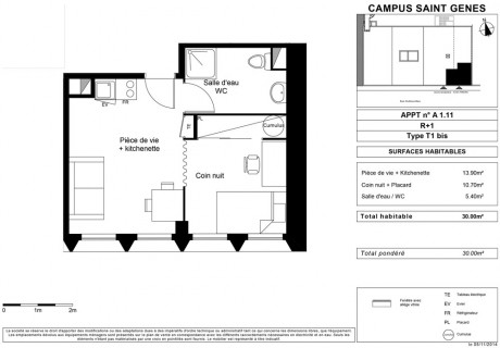 A1.11 T1 bis - Campus Saint Genès