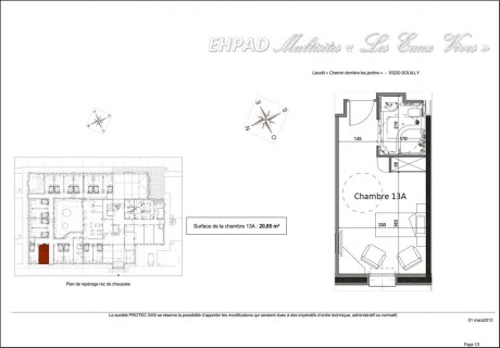 13A Studio - EHPAD Les Eaux Vives