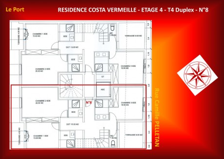 n°8 T4 Duplex - Résidence Costa Vermeille
