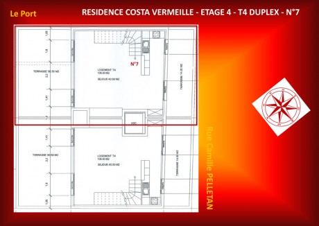 n°7 T4 Duplex - Résidence Costa Vermeille