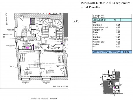 Lot C1 T3 - Rue Armagnac Septembre