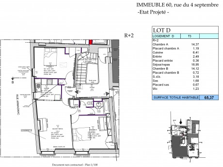 Lot D T3 - Rue Armagnac Septembre