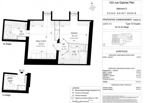 D14 T2 Duplex - Rue Gabriel Péri