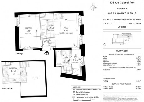 A21 T2 Mezz - Rue Gabriel Péri