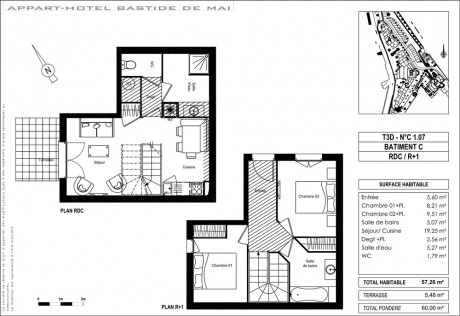 C107 T3 Duplex - Bastide de Mai