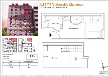 Lot 115 T2 - City'In Marseille