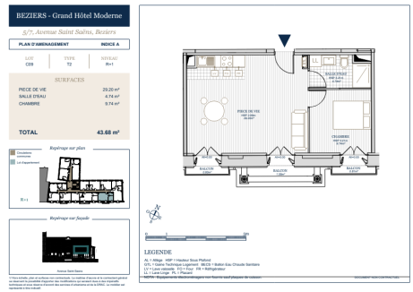 Lot C09 T2 - Grand Hôtel Moderne