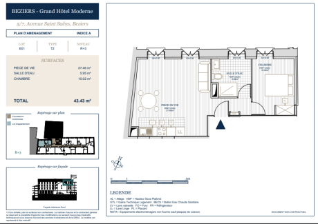 Lot E01 T2 - Grand Hôtel Moderne