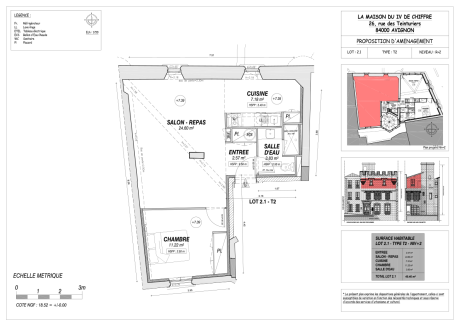 2.1 T2 - LA MAISON IV DE CHIFFRE - AVIGNON