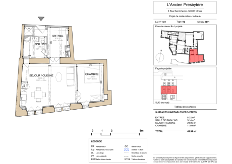 1.01 T2 - LA MAISON SAINT CASTOR - NIMES