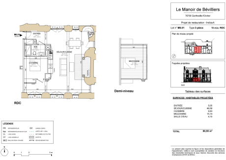 M0.01 T3 - LE MANOIR DE BÉVILLIERS - LE HAVRE