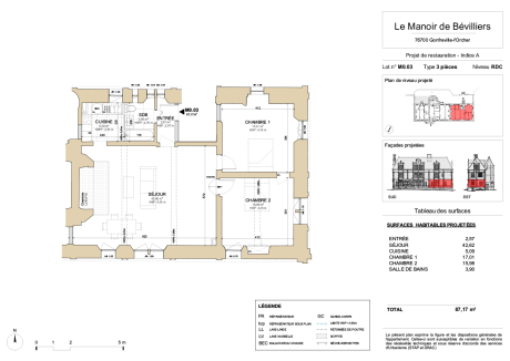 M0.03 T3 - LE MANOIR DE BÉVILLIERS - LE HAVRE