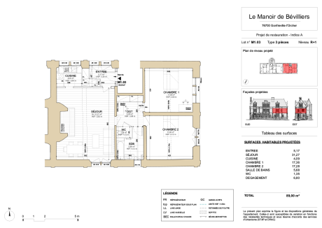 M1.03 T3 - LE MANOIR DE BÉVILLIERS - LE HAVRE