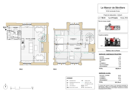 M2.03 T3 Duplex - LE MANOIR DE BÉVILLIERS - LE HAVRE