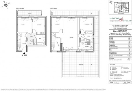 n°223 T5 Duplex - Les Jardins de Chevreloup