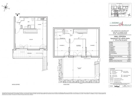 n°105 T4 Duplex - Les Jardins de Chevreloup