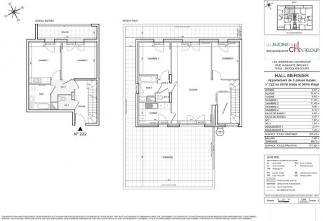 n°222 T5 Duplex - Les Jardins de Chevreloup