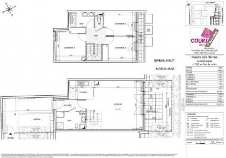 n°303 T4 Duplex - Cours des Dames