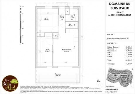 Lot 37 T3 - Les Lodges du Bois d'Alix