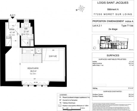 A2.1 T1 bis - Logis Saint-Jacques