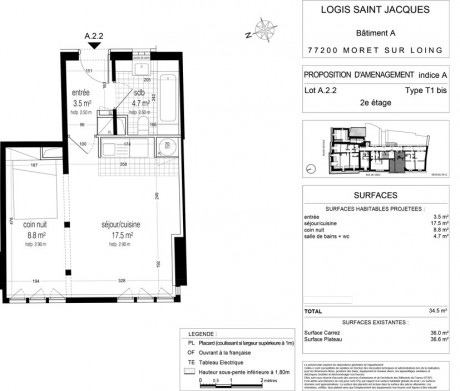 A2.2 T1 bis - Logis Saint-Jacques