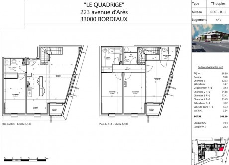 n°3 T5 Duplex - Le Quadrige