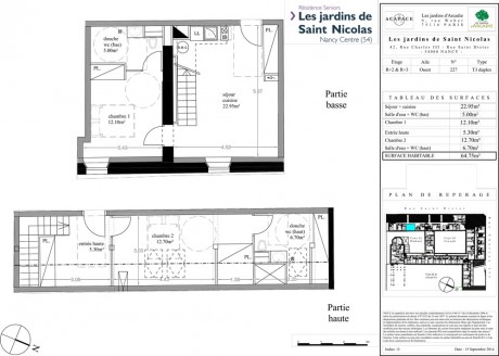 n°227 T3 Duplex - Les Jardins de Saint-Nicolas